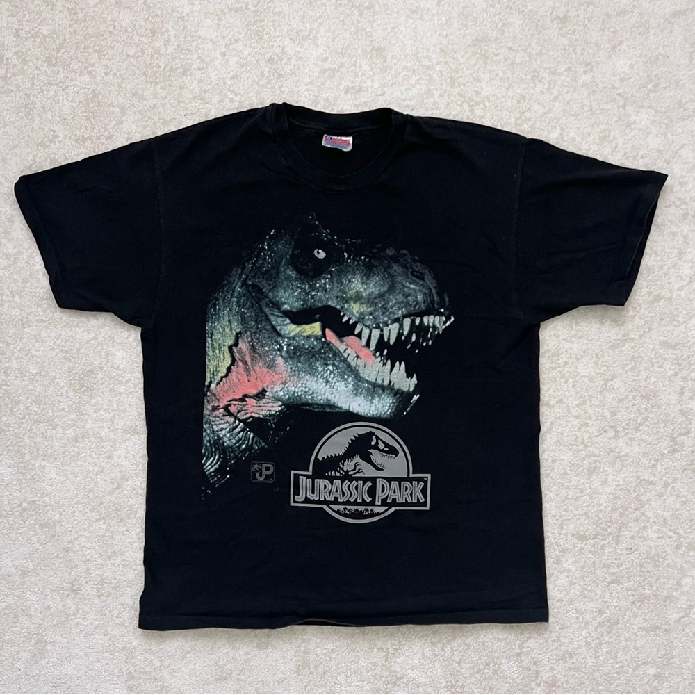1993 Jurassic Park Single Stitch Tee (eye and teeth glow in the dark!)